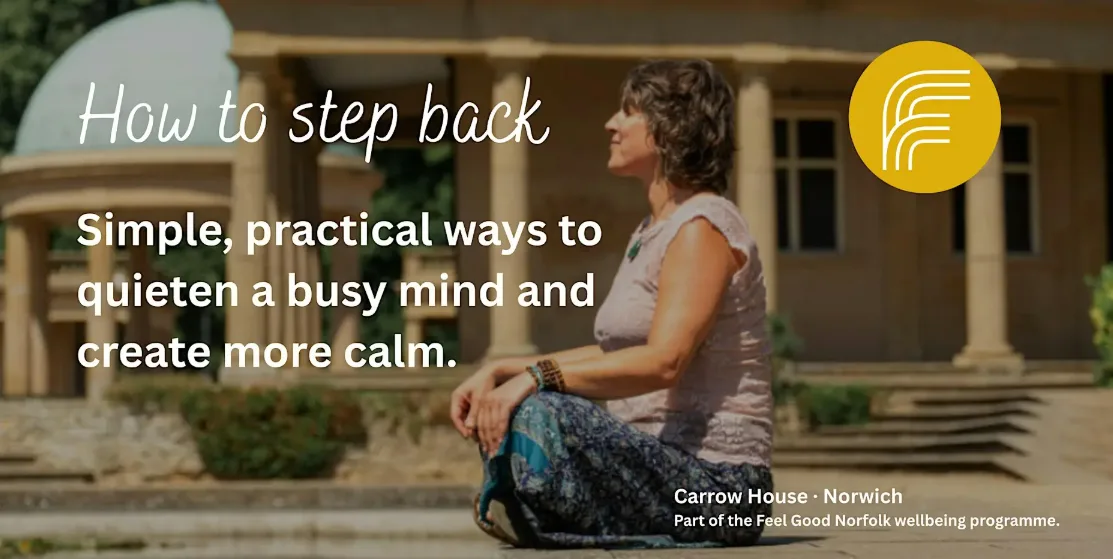 Feel Good Norfolk – How to step back