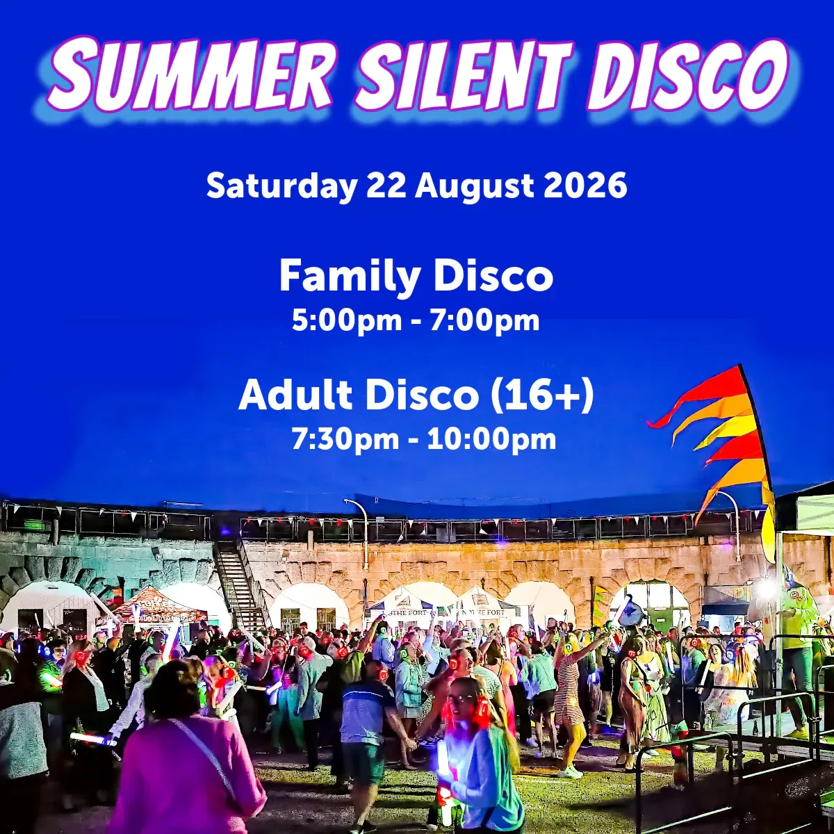 Silent Disco at Nothe Fort at Nothe Fort