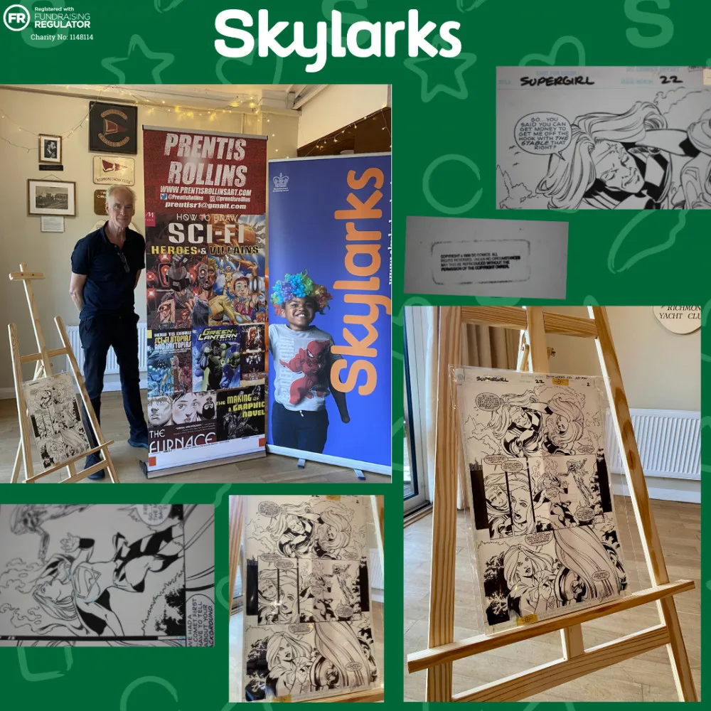 Skylarks Charity's Supergirl Artwork Auction