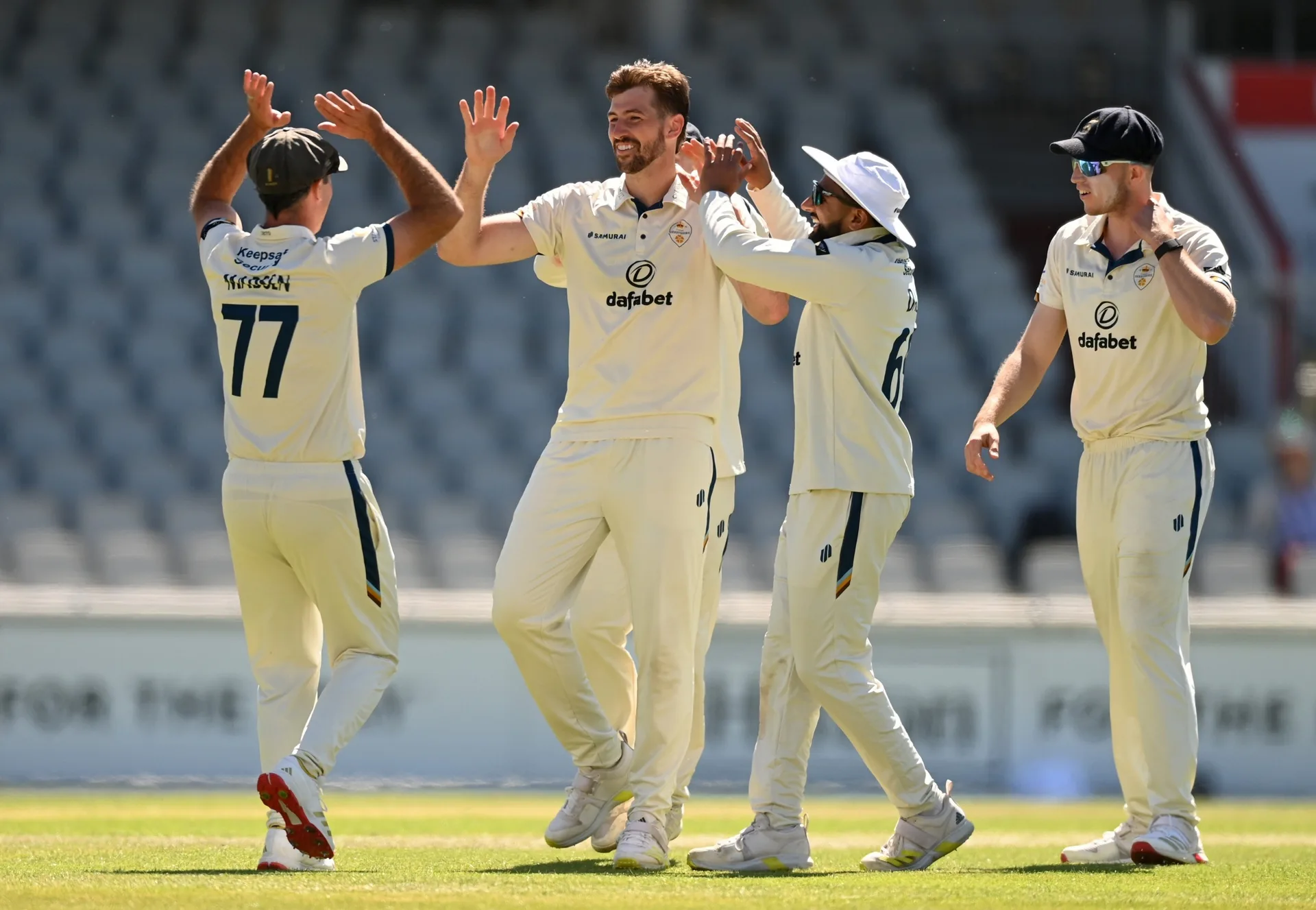 Derbyshire v Durham - Rothesay County Championship Day 1 at The OurCoop County Ground
