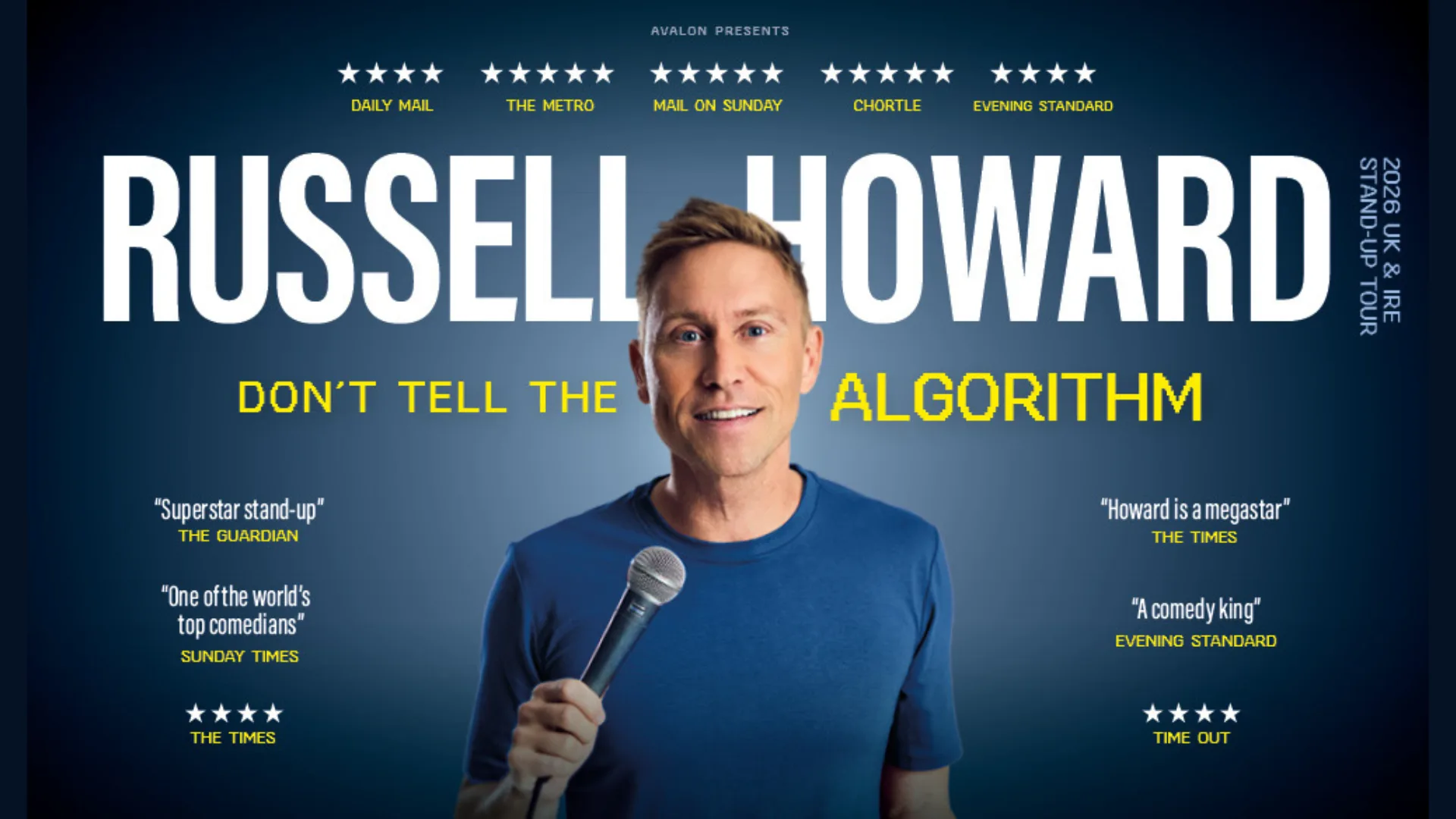Russell Howard - Don't Tell The Algorithm at The Alexandra, Birmingham