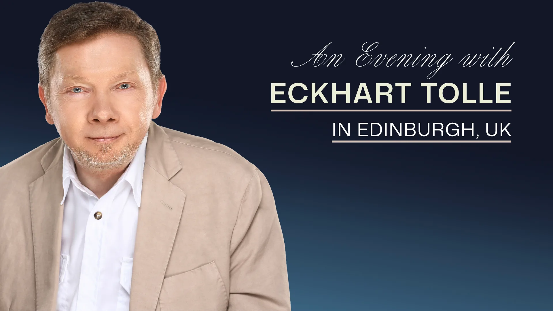 Eckhart Tolle at Edinburgh Playhouse