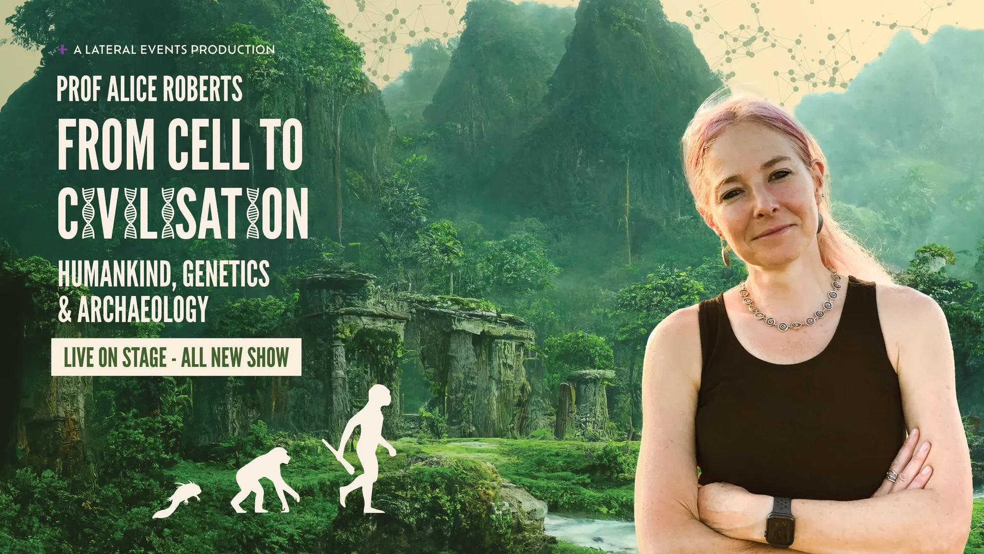Prof Alice Roberts - From Cell to Civilisation at Stockton Globe