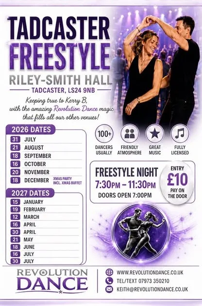 Yorkshire Freestyle night with Revolution dance (Modern Jive)