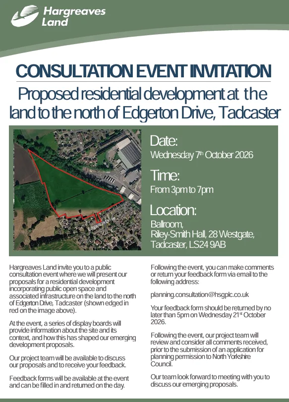 Planning Consultation event at Riley-Smith Hall