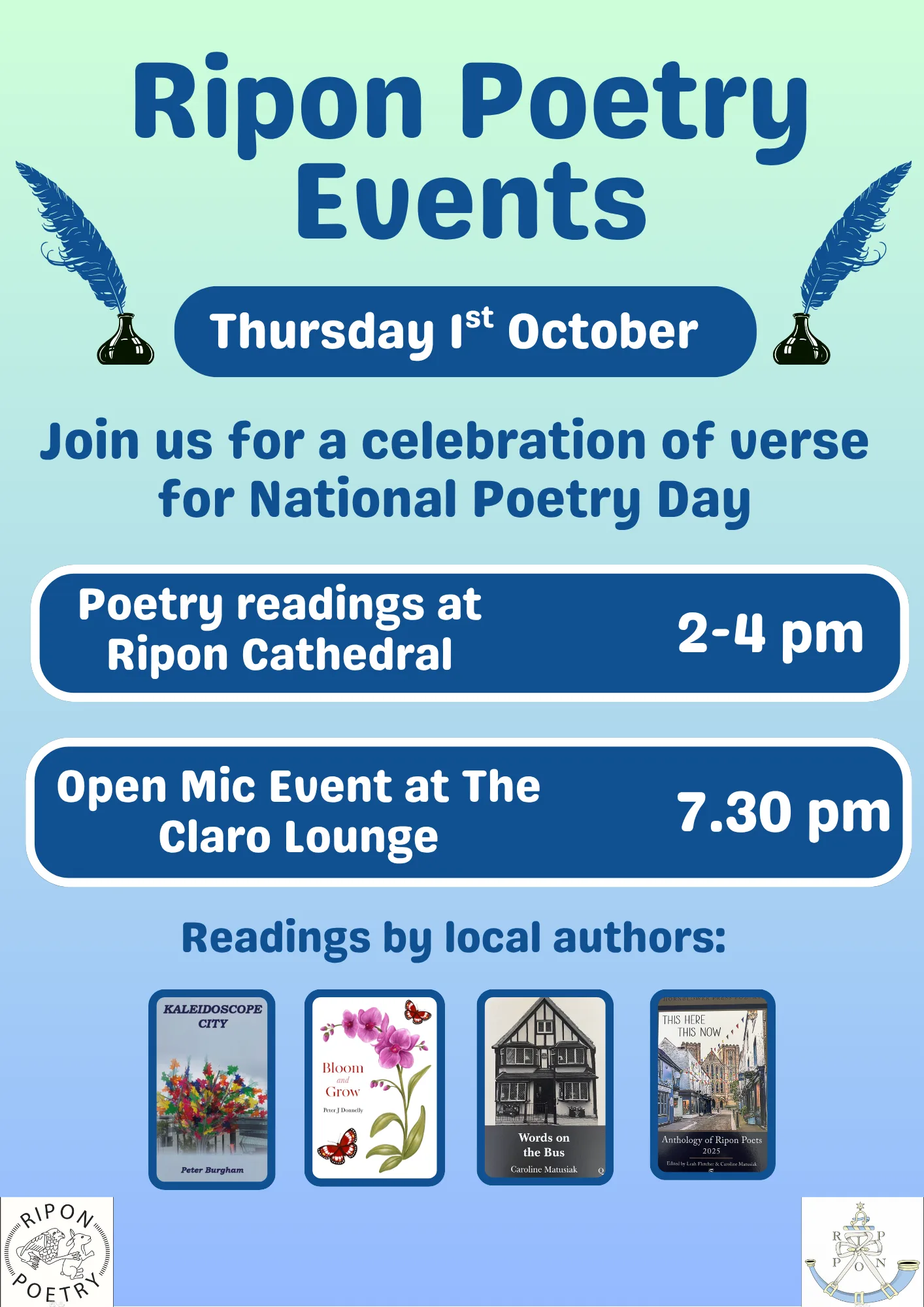 Poetry Reading on National Poetry Day at Ripon Cathedral