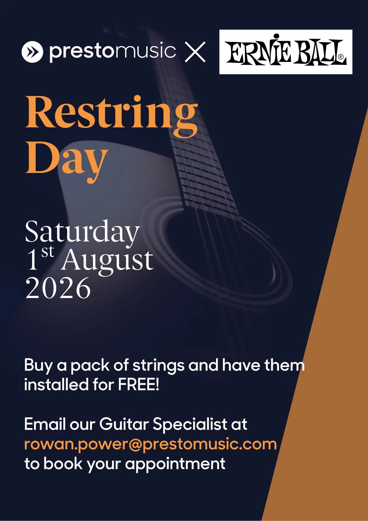 Restring Day at Presto Music at Presto Music