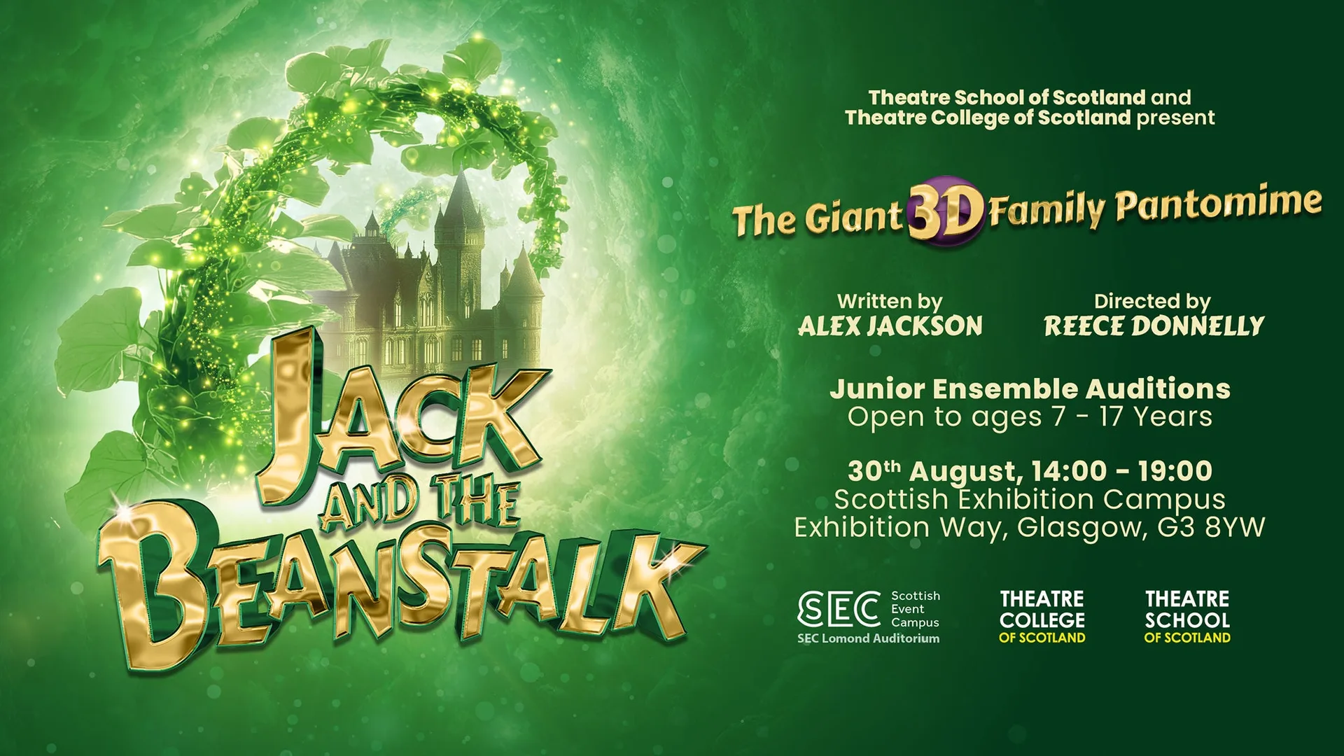 Jack & the Beanstalk (Magic Beans Cast) at SEC Centre - Lomond Auditorium