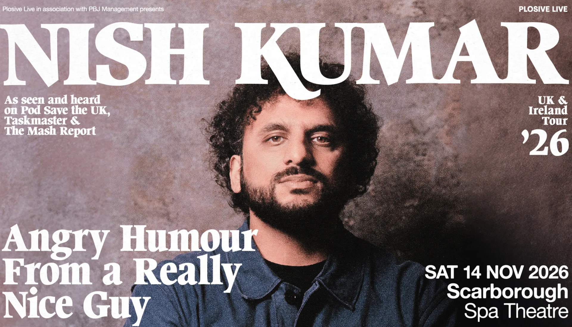 Nish Kumar: Angry Humour From a Really Nice Guy at Scarborough Spa Theatre