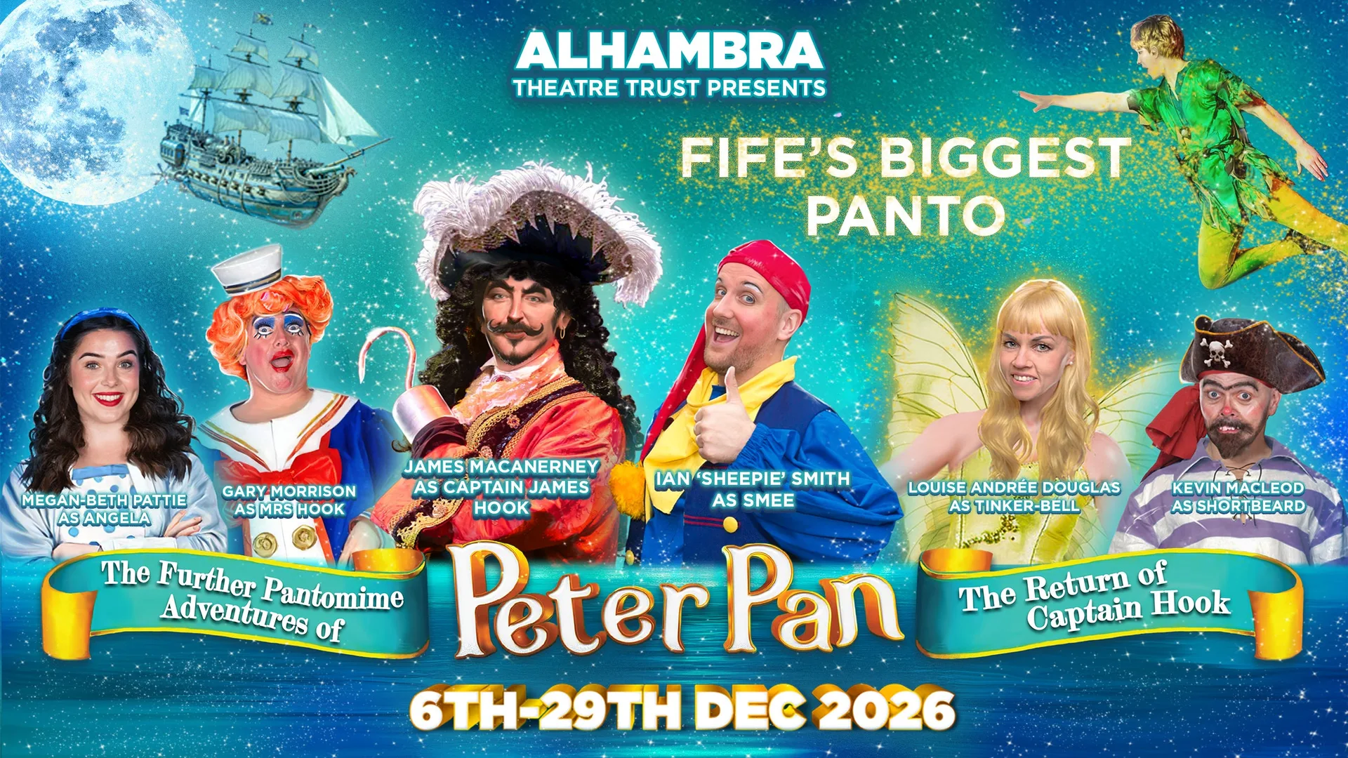 THE FURTHER PANTOMIME ADVENTURES OF PETER PAN: THE RETURN OF CPT HOOK at Alhambra Theatre