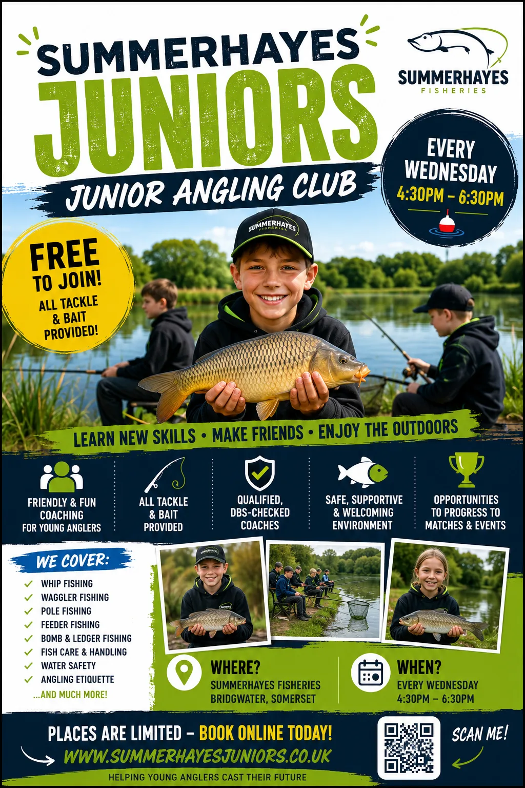 Free Junior Fishing Club | Summerhayes Juniors at Summerhayes Juniors Club