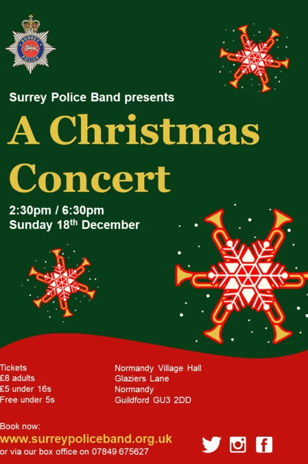 Surrey Police Band presents A Christmas Concert