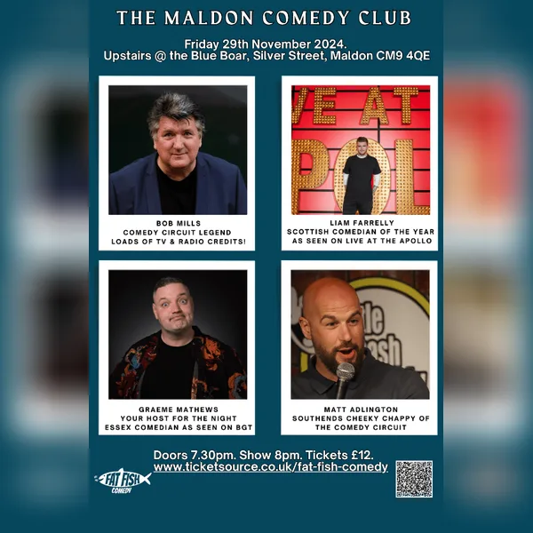 Maldon Comedy Club at Blue Boar Hotel