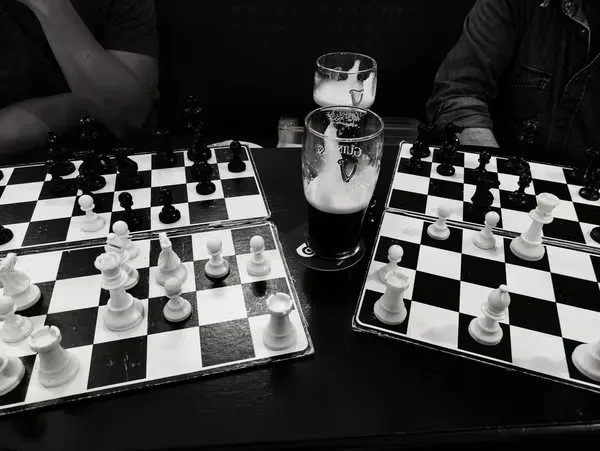 Casual chess @ Corrigans at Corrigan's Pub (Mountpleasant Inn)