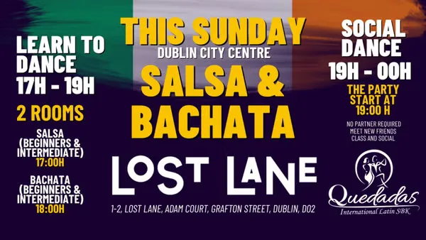 SUNDAY LATINO 2 ROOMS -Salsa & Bachata Classes & Social in Lost Lane at Lost Lane