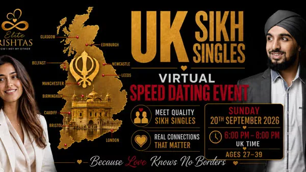 Online Speed Dating | For UK Sikh Singles (Ages 27 - 39)