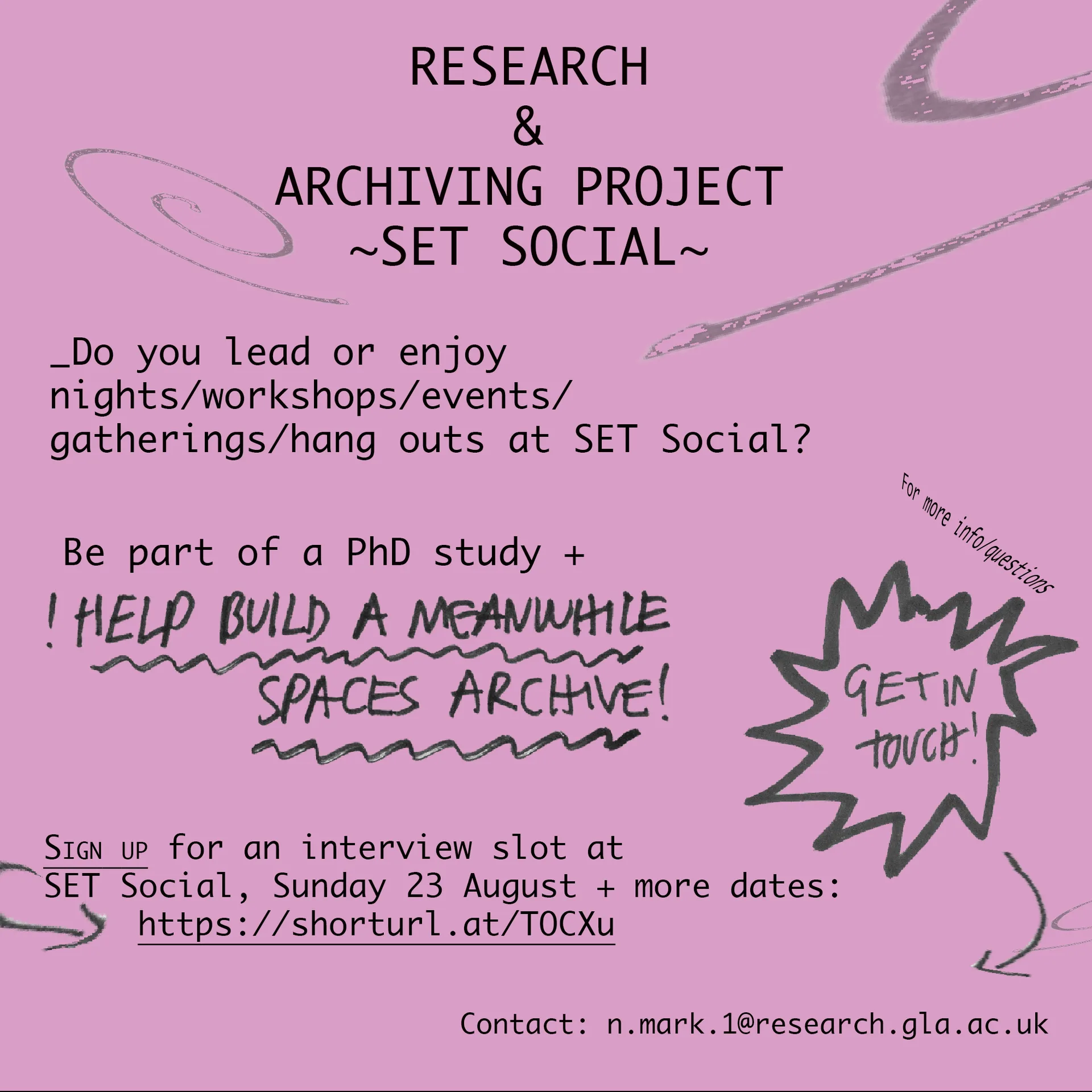Help Document SET Social: PhD Research Interviews with Natanya Mark