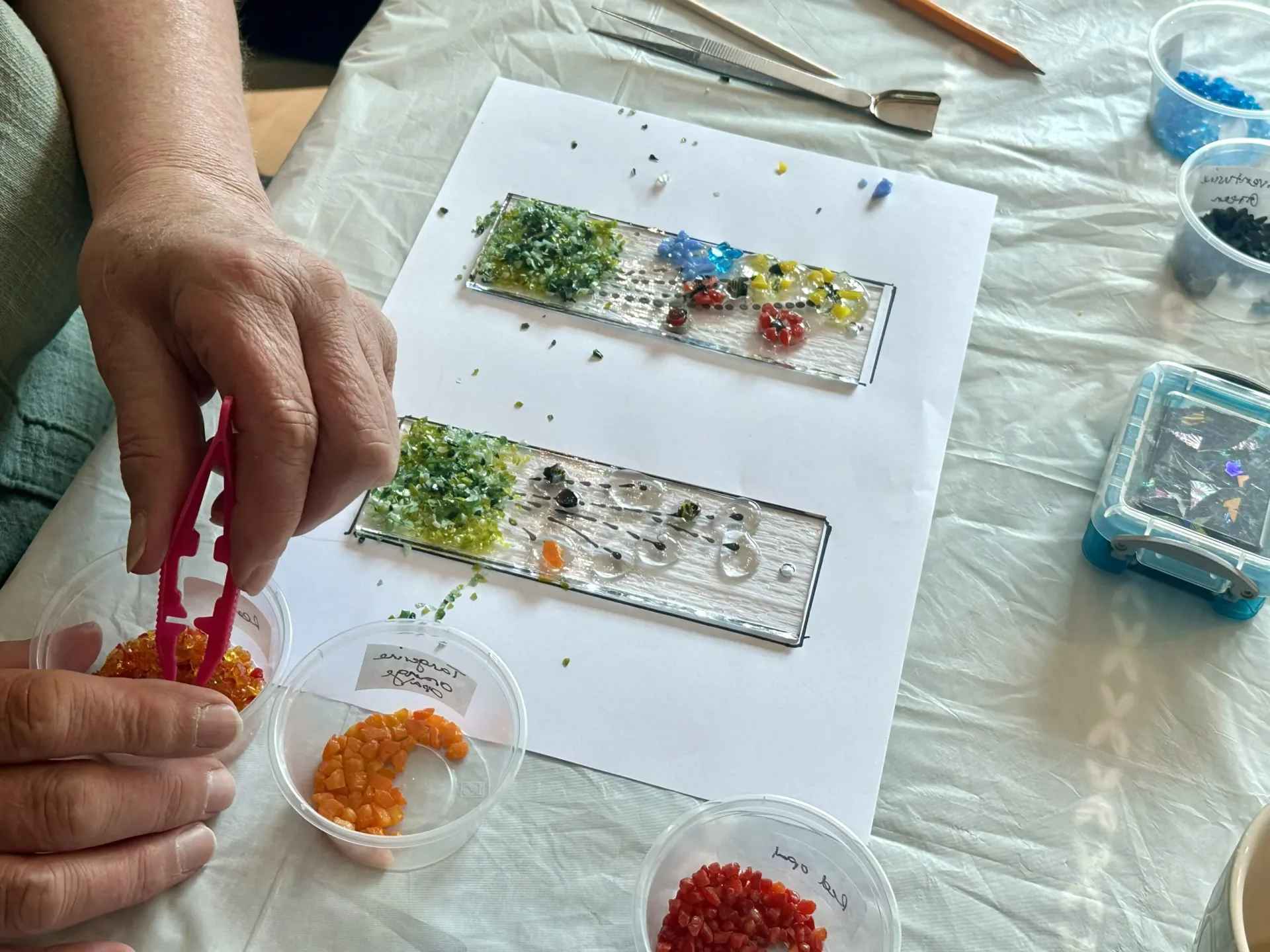 Fused glass suncatcher workshop - Jade Tapson