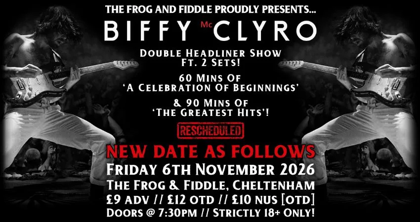 BIFFY MCCLYRO // DOUBLE HEADER FT. 'A CELEBRATION OF BEGINNINGS' & 'THE GREATEST HITS' at The Frog and Fiddle