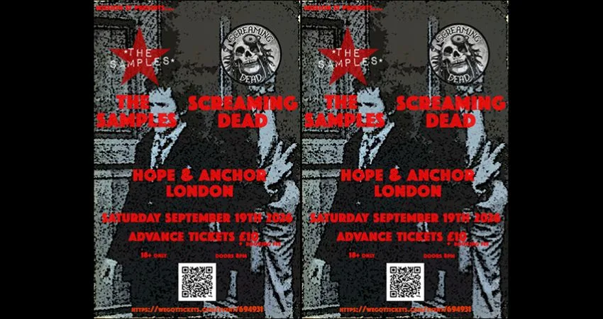 The Samples + Screaming Dead - Live at The Hope & Anchor London at Hope and Anchor