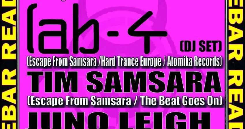 Future Transmissions presents Day Rave 4 with Lab 4/Tim Samsara at FaceBar