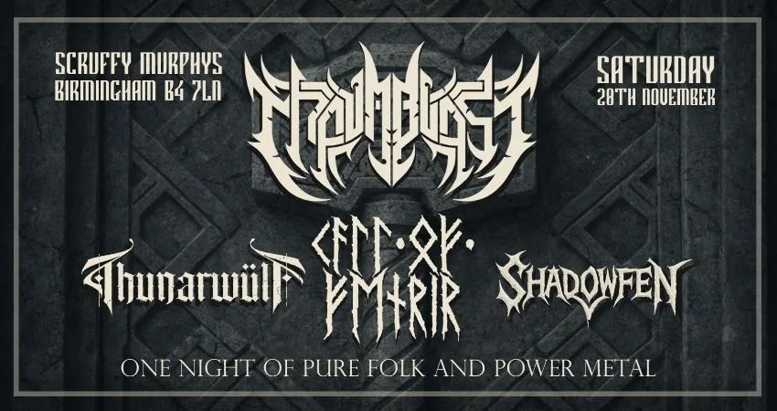 Thaumblast, Thunarwülf, Call Of Fenrir, Shadow Fen - Live at Scruffy Murphy's Birmingham at Scruffy Murphys