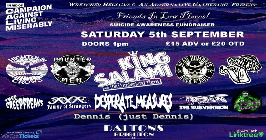 Friends in low places - Raising money for CALM at Daltons