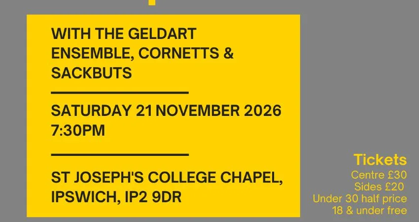Monteverdi Vespers 1610 at St Joseph's College Chapel