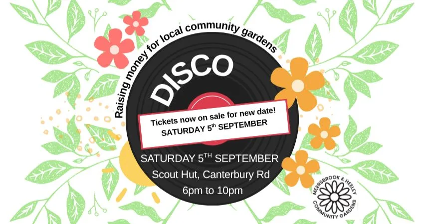 Disco - with food, plant sale & bake sale - 6pm to 10pm at Scout Hut