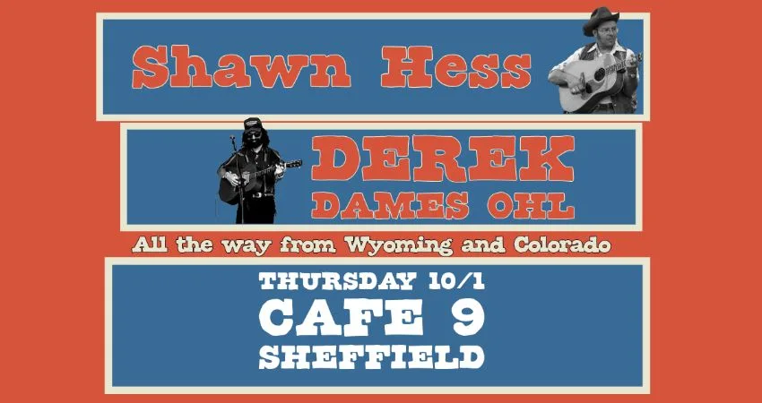 An evening with Shawn Hess and Derek Dames at Cafe No9 at Cafe No9