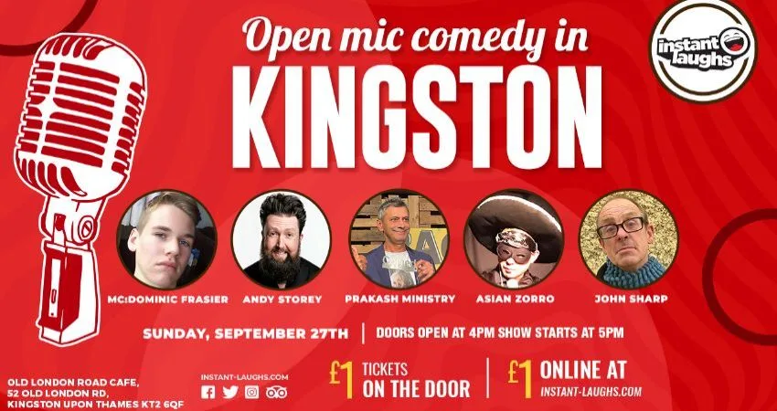 Open mic comedy in Kingston at Wimbledon Library