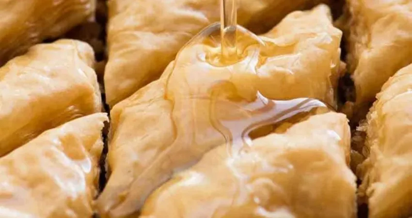 Cook together! Cook and share tzatziki and bread and Baklava
