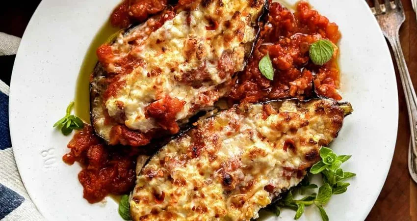 Cook together! Cook and share Papoutsakia Greek Stuffed Eggplants
