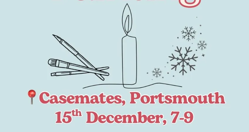 Festive Candle Painting at Casemates Studios Café