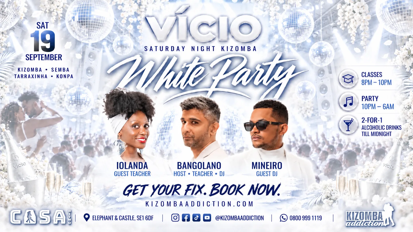 VÍCIO — White Party | Kizomba Classes & Party Until 6AM