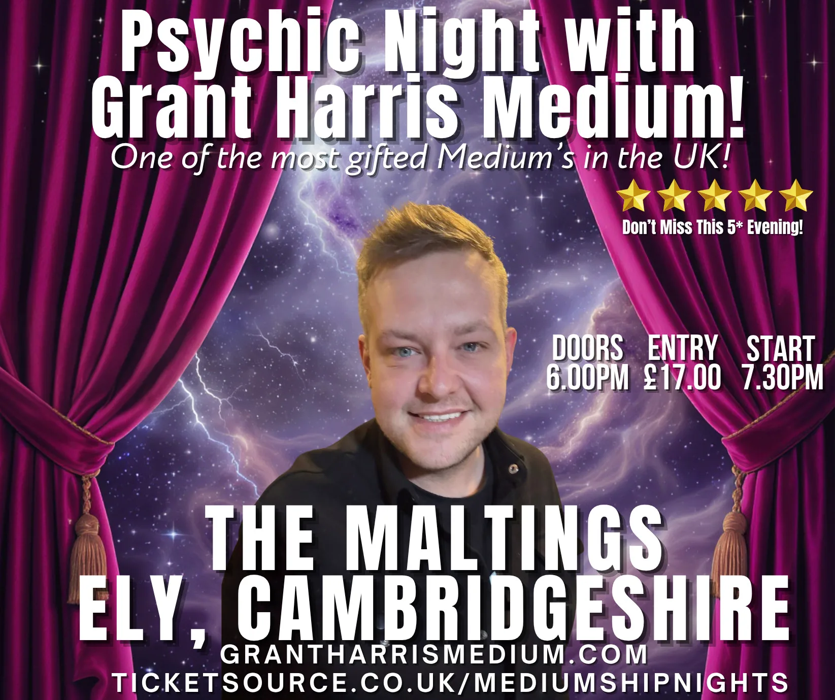 Psychic Night with Grant Harris at The Maltings