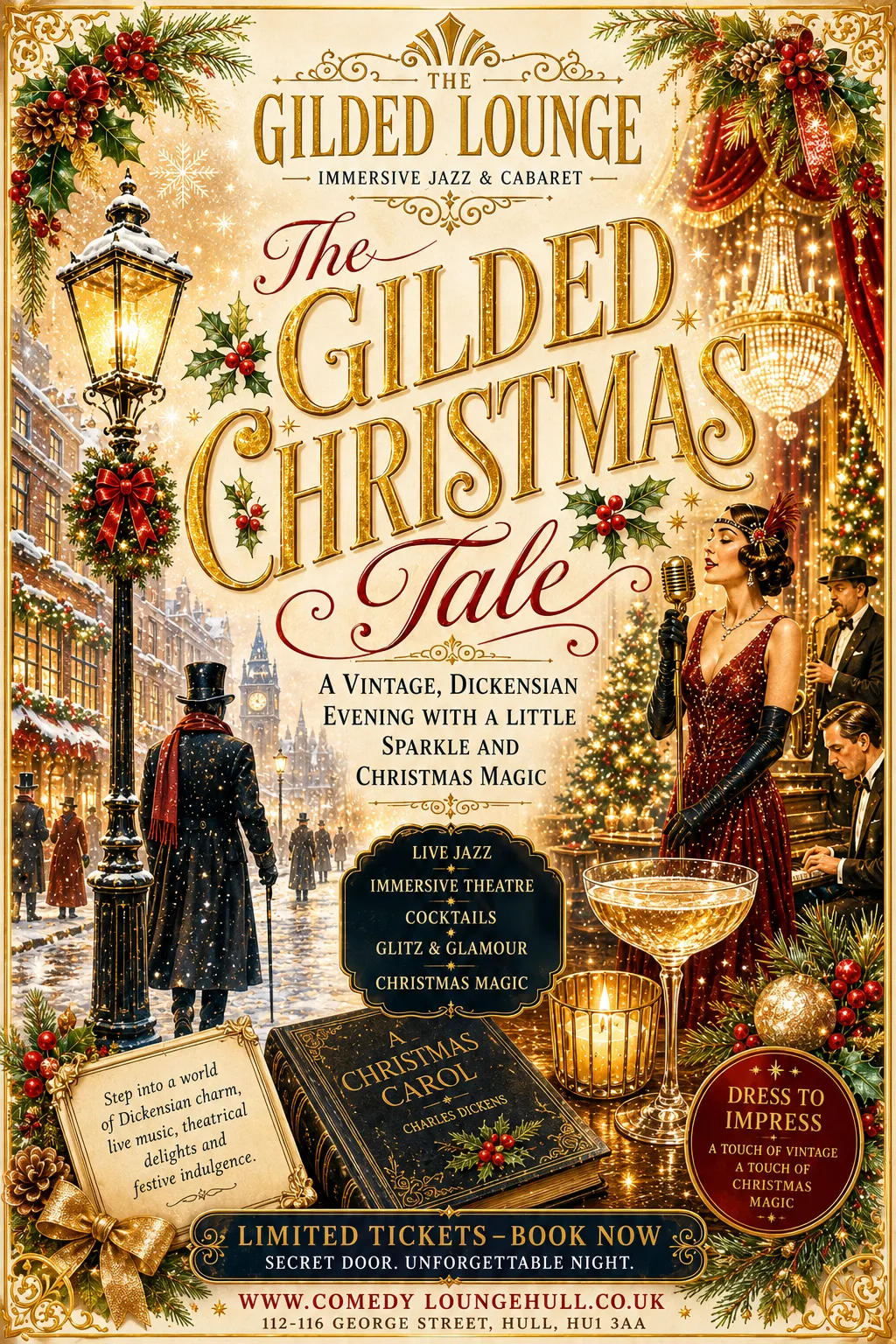 A GILDED CHRISTMAS TALE AT THE GILDED LOUNGE at 112-116 George St