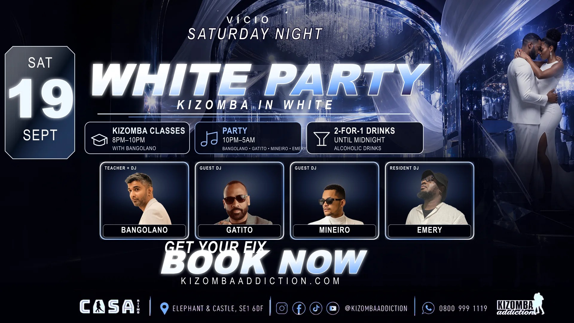 Vício — White Party Edition | Kizomba Classes & Party Until 5AM at Casa Ritmo