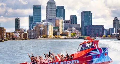London: Guided Speedboat Tour by Thames Rockets