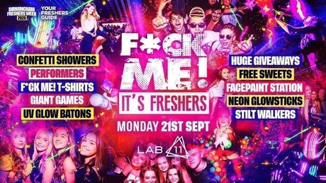 F*CK ME It's Freshers | Birmingham Freshers 2026 - Fifth Release LAST CHANCE 🚨