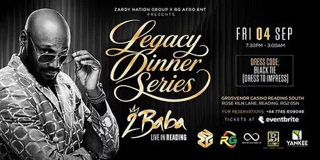 Legacy Dinner Series ft 2Baba (2Face Idibia) – Live in Reading | Black tie