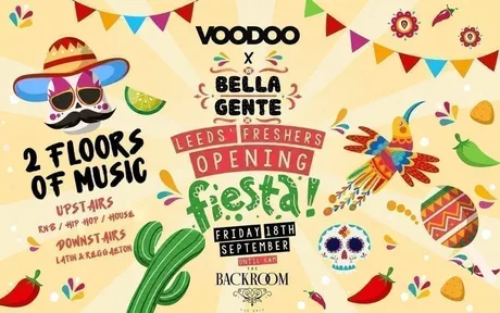 π Leeds' Friday Fiesta 2026 | Bella Gente @ The Backroom | Friday 9th October