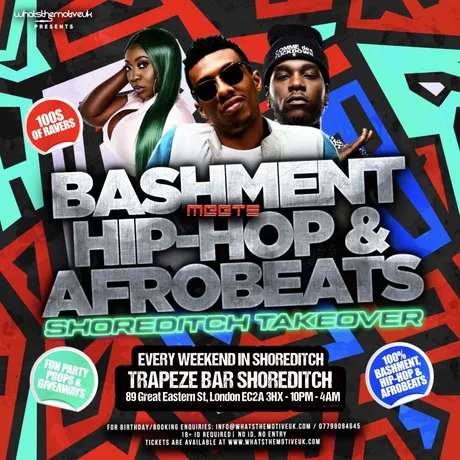 TRAPEZE BAR SHOREDITCH (HALLOWEEN SPECIAL) - Bashment, Hip-Hop, & Afrobeats