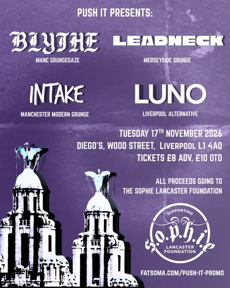 PUSH IT PRESENTS: Blythe, Leadneck, Intake & Luno