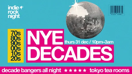 Indie Rock Night ∙ NYE DECADES | Canterbury New Years Eve Party