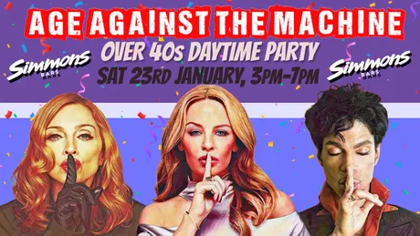 LONDON: Age Against The Machine - Daytime Party *Over 40s Only*, 3pm-7pm, 23rd January
