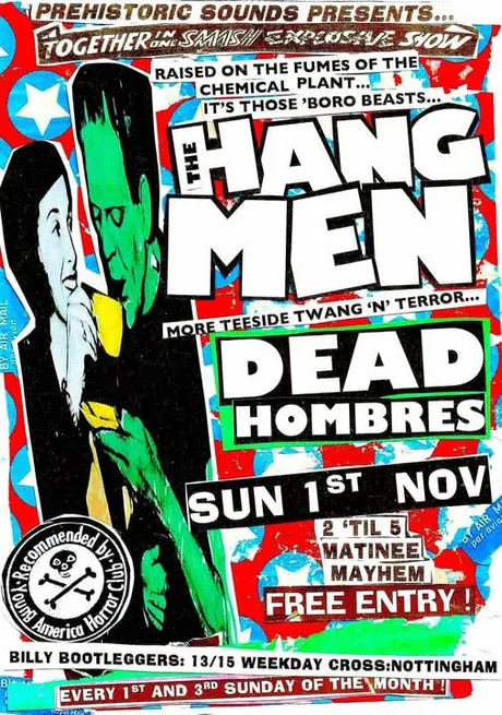 Prehistoric Sounds presents - The Hangmen + Dead Hombres - Live @ Billy's