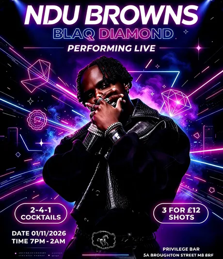 NDU BROWNS BLAQ DIAMOND LIVE IN MANCHESTER