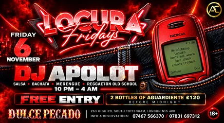 LOCURA FRIDAYS “BOILER EDITION” @DULCE PECADO NIGHTCLUB