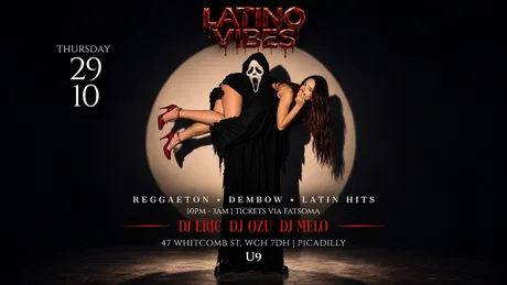 LATINO VIBES HALLOWEEN | THURSDAY 29 OCT At U9 PICADILLY CIRCUS